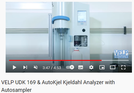 Автоматический аппарат для определения белка и азота методом Кьельдаля UDK-169 с автосамплером